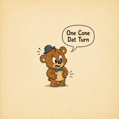 One Cone Dat Turn Front Cover