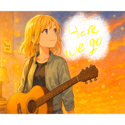 Here we goのジャケット写真