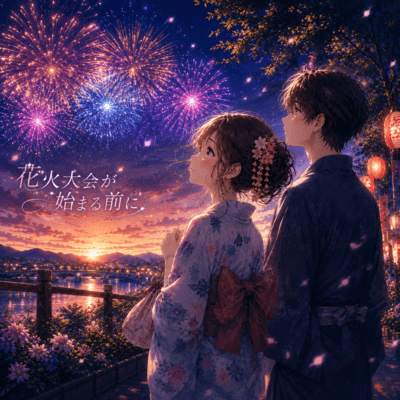 Hanabitaikai ga hajimaru mae ni Front Cover