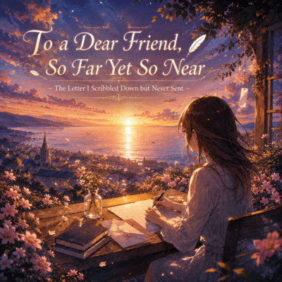 To a Dear Friend, So Far Yet So Near ~ The Letter I Scribbled Down but Never Sent ~ Front Cover
