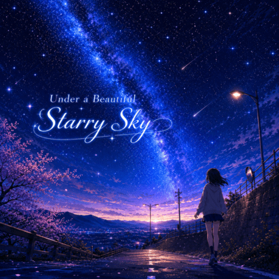 Under a Beautiful Starry Sky Front Cover