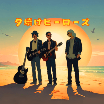 Sunset Heroes (feat. Synthesizer V Ryo & Synthesizer V Mai) Front Cover