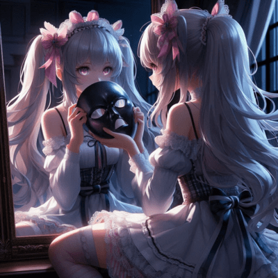 闇うつし紅ヲこぼす壊レ姫 (feat. のぶあきHP, はーちゃん & Luminous Angels)のジャケット写真