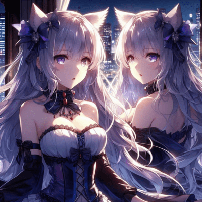 黒の夜に染まるかげ肌 (feat. はーちゃん & Luminous Angels)のジャケット写真