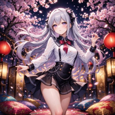 堕落サクラ、夜に咲く (feat. はーちゃん, のぶあきHP & Luminous Angels)のジャケット写真