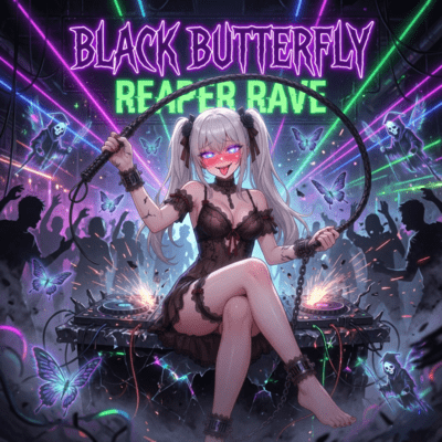 BLACK BUTTERFLY REAPER RAVE (feat. FierySnow, Nobuaki HP & harchan2006) Front Cover