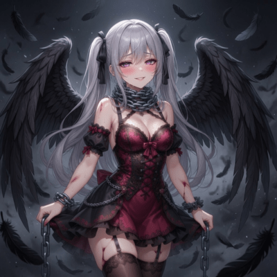 Jet-Black Wings of Temptation (feat. harchan2006, Nobuaki HP & Luminous Angels) Front Cover