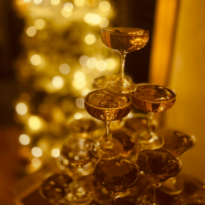 The Champagne Tower of Happiness Front Cover