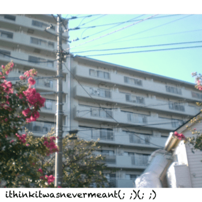 ithinkitwasnevermeant (; ;) (; ;)のジャケット写真