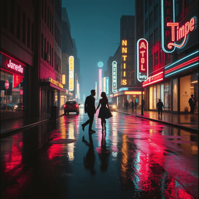 Neon Street and Dancing Street (feat. HATSUNE MIKU) Front Cover