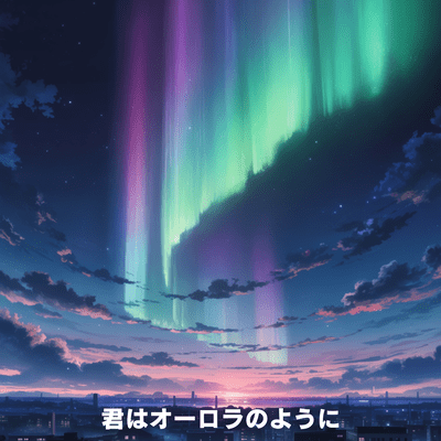君はオーロラのようにのジャケット写真