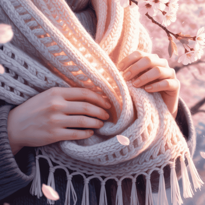 The scarf in my hands Front Cover