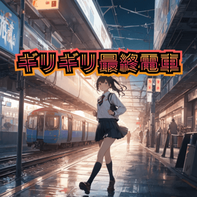 The last train at the last minute (feat. Takamura Hibiki) Front Cover