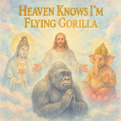 Heaven Knows I'm Flying Gorilla Front Cover