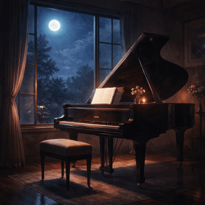 A piano to accompany you at night Front Cover