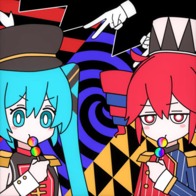 CandyCookieChocolate (feat. HATSUNE MIKU & KASANE TETO) Front Cover