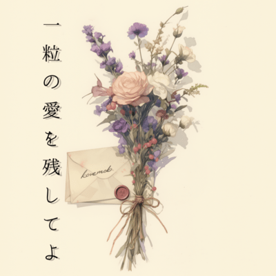 hitotubu no aiwo nokoshiteyo Front Cover