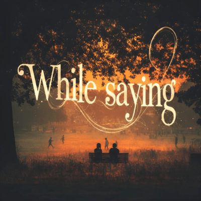 While saying Front Cover