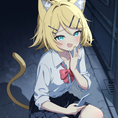 クソザコ負け確定猫 (feat. 鏡音リン)のジャケット写真