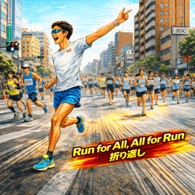 Run for All, All for Run/折り返しのジャケット写真