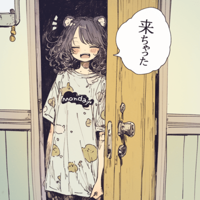 月曜日「来ちゃった」のジャケット写真