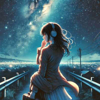 Thinking of You on a Starry Night Front Cover