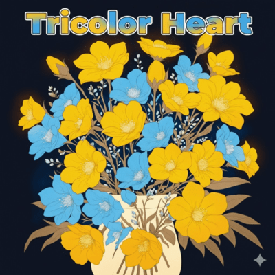 Tricolor Heart Front Cover