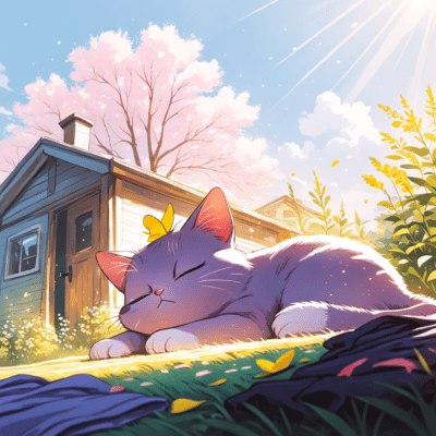 Yawning Cat Front Cover