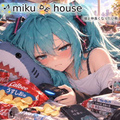 miku DE house (feat. HATSUNE MIKU) Front Cover