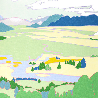 Wetlands of grey and blue Front Cover