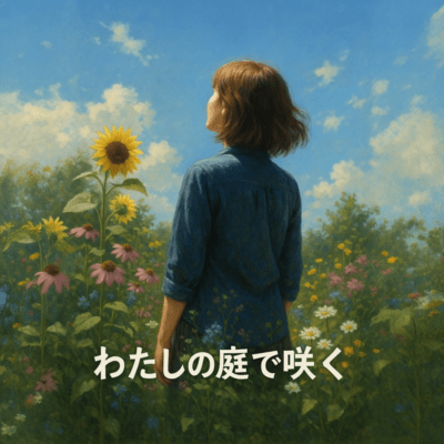 Blooming in my garden Front Cover