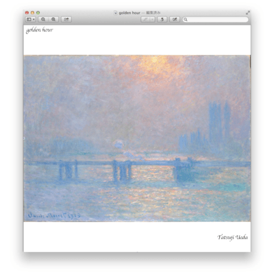 golden hour Front Cover