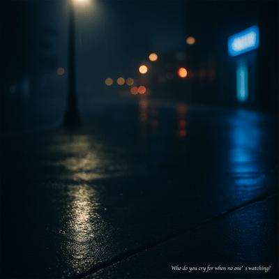 Who do you cry for when no one’s watching?のジャケット写真