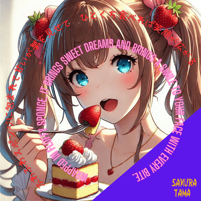 Wrapped in fluffy sponge, it brings sweet dreams and brings a smile to your face with every bite. (ver2) Front Cover