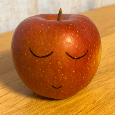 Bright red apples Front Cover