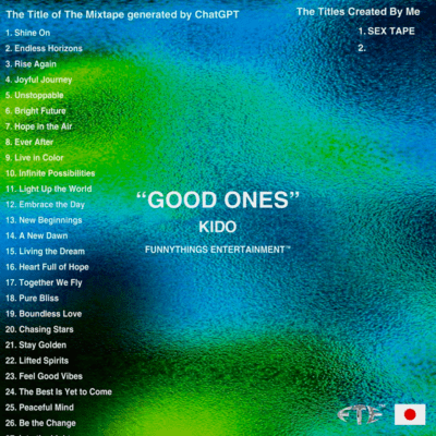 GOOD ONES Front Cover