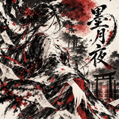 Ink-black Moonlit Night Front Cover