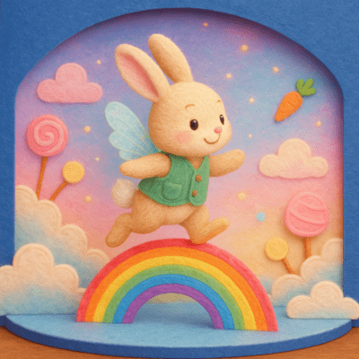 J&S Bunny Hop: Leap Over the Rainbow Front Cover