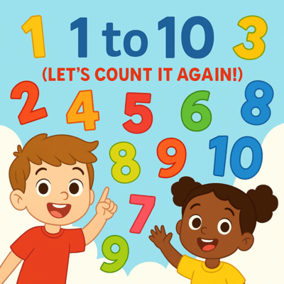 1 to 10 Let's Count It Again! Front Cover