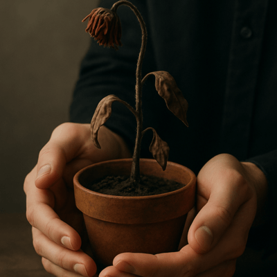 Even when I'm withered, by your hand. Front Cover