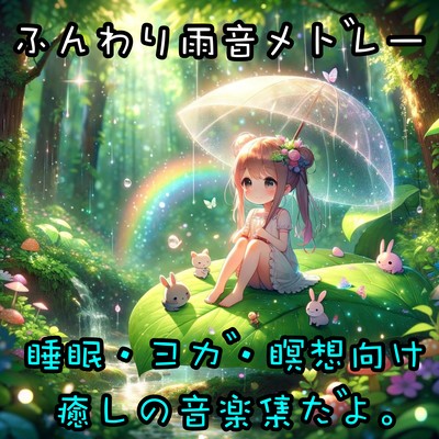 It is a healing music collection for soft rain medley sleep, yoga, and meditation. Front Cover