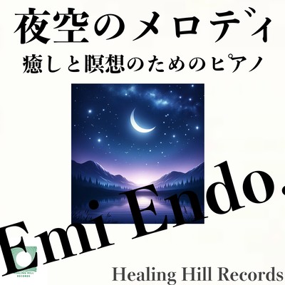 Melody of the night sky Piano for healing and meditation Front Cover