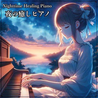 Healing piano at night: A gentle melody that relieves insomnia and anxiety. Front Cover