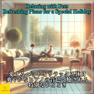 A special moment where you can relax with your beloved pet and be healed by the refreshing sounds of the piano. Front Cover