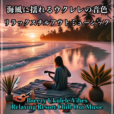 海風に揺れるウクレレの音色:リゾート気分を味わう爽やかでゆったりとしたリラックスチルアウトミュージックのジャケット写真