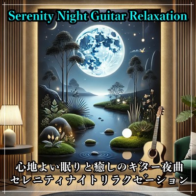 Guitar nocturne for restful sleep and healing: Serenity Night Relaxation Front Cover