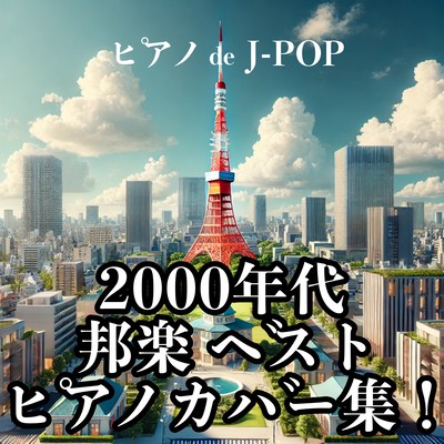 2000s Japanese music best piano cover collection! Piano deJ-POP A collection of healing music for studying, working, sleeping, and cafe BGM Front Cover
