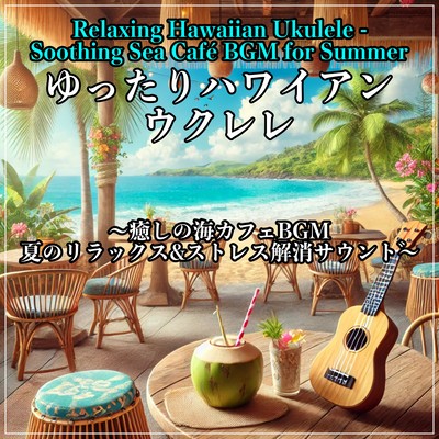 Relaxing Hawaiian Ukulele ~Healing Sea Cafe BGM Summer Relaxation & Stress Relief Sound~ Front Cover