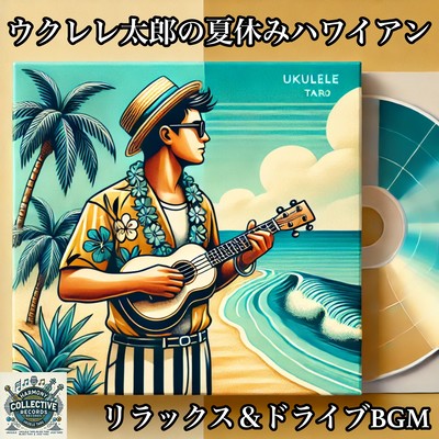 Ukulele Taro's Summer Vacation Hawaiian: Relax & Drive BGM Front Cover