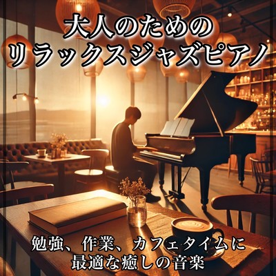Relaxing jazz piano for adults: soothing music perfect for studying, working, or coffee time Front Cover